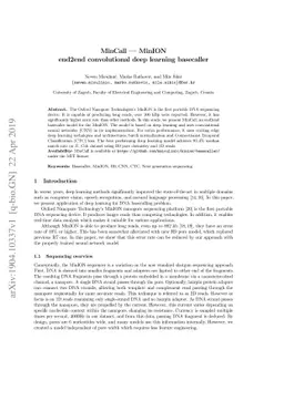 MinCall - MinION end2end convolutional deep learning basecaller