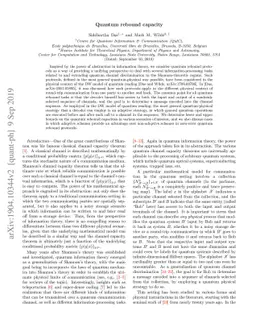 Quantum rebound capacity