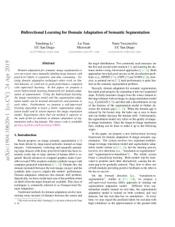 Bidirectional Learning for Domain Adaptation of Semantic Segmentation