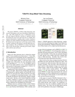 ViDeNN: Deep Blind Video Denoising