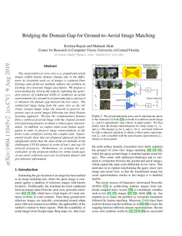 Bridging the Domain Gap for Ground-to-Aerial Image Matching