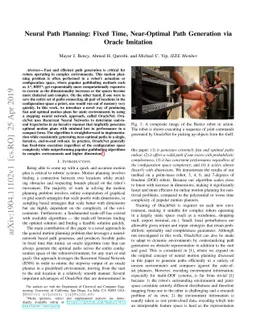 Neural Path Planning: Fixed Time, Near-Optimal Path Generation via
  Oracle Imitation