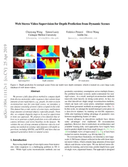 Web Stereo Video Supervision for Depth Prediction from Dynamic Scenes
