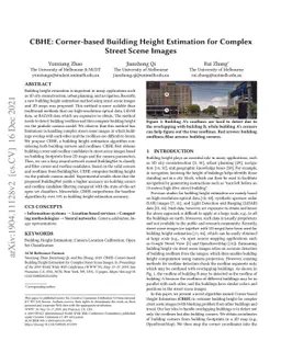 CBHE: Corner-based Building Height Estimation for Complex Street Scene
  Images