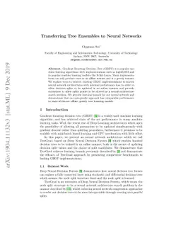 TreeGrad: Transferring Tree Ensembles to Neural Networks