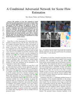 A Conditional Adversarial Network for Scene Flow Estimation