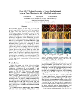 Deep SR-ITM: Joint Learning of Super-Resolution and Inverse Tone-Mapping
  for 4K UHD HDR Applications