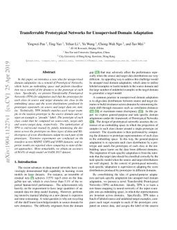Transferrable Prototypical Networks for Unsupervised Domain Adaptation
