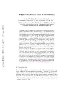 Large Scale Holistic Video Understanding
