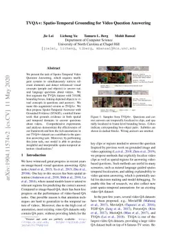 TVQA+: Spatio-Temporal Grounding for Video Question Answering