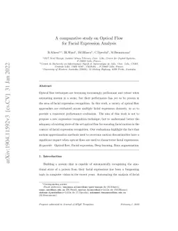 Optical Flow Techniques for Facial Expression Analysis -- a Practical
  Evaluation Study