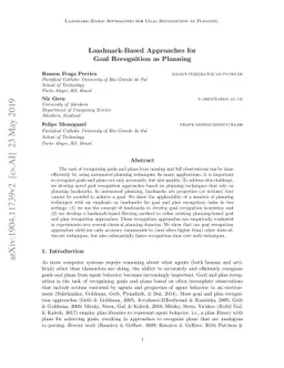 Landmark-Based Approaches for Goal Recognition as Planning