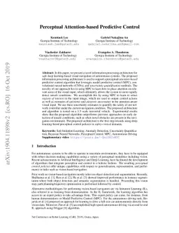 Perceptual Attention-based Predictive Control