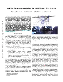 GN-Net: The Gauss-Newton Loss for Multi-Weather Relocalization