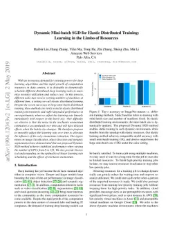 Dynamic Mini-batch SGD for Elastic Distributed Training: Learning in the
  Limbo of Resources