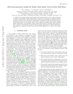 Flow-based generative models for Markov chain Monte Carlo in lattice
  field theory