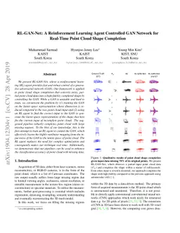 RL-GAN-Net: A Reinforcement Learning Agent Controlled GAN Network for
  Real-Time Point Cloud Shape Completion