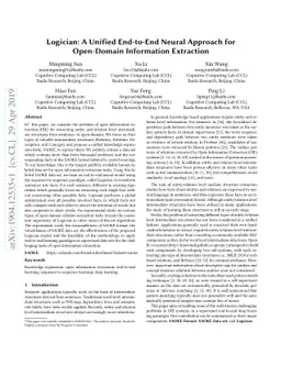 Logician: A Unified End-to-End Neural Approach for Open-Domain
  Information Extraction