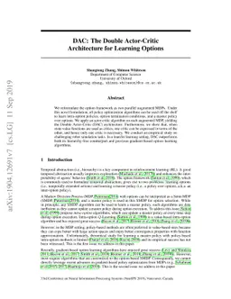 DAC: The Double Actor-Critic Architecture for Learning Options