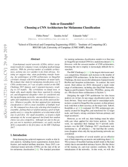 Solo or Ensemble? Choosing a CNN Architecture for Melanoma
  Classification