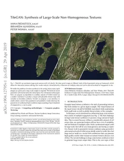 TileGAN: Synthesis of Large-Scale Non-Homogeneous Textures