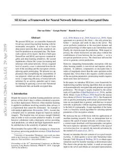 SEALion: a Framework for Neural Network Inference on Encrypted Data