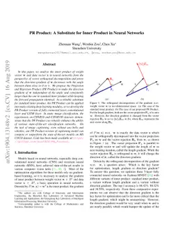 PR Product: A Substitute for Inner Product in Neural Networks