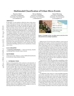 Multimodal Classification of Urban Micro-Events