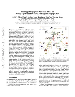 Prototype Propagation Networks (PPN) for Weakly-supervised Few-shot
  Learning on Category Graph