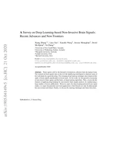 A Survey on Deep Learning-based Non-Invasive Brain Signals:Recent
  Advances and New Frontiers