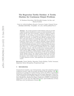 The Regression Tsetlin Machine: A Tsetlin Machine for Continuous Output
  Problems
