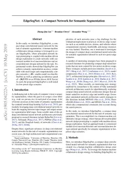 EdgeSegNet: A Compact Network for Semantic Segmentation