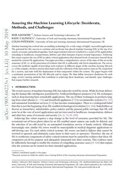 Assuring the Machine Learning Lifecycle: Desiderata, Methods, and
  Challenges