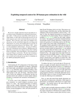 Exploiting temporal context for 3D human pose estimation in the wild