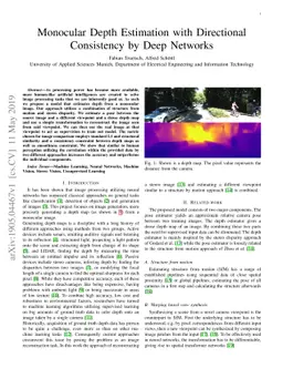 Monocular Depth Estimation with Directional Consistency by Deep Networks