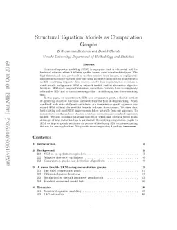 Structural Equation Models as Computation Graphs