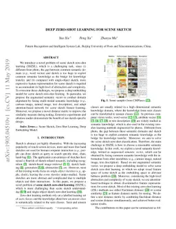Deep Zero-Shot Learning for Scene Sketch