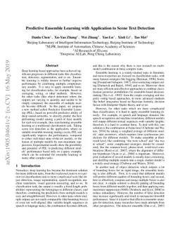 Predictive Ensemble Learning with Application to Scene Text Detection
