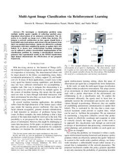 Multi-Agent Image Classification via Reinforcement Learning
