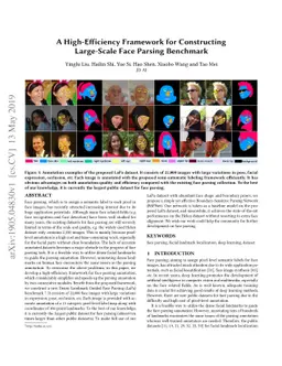 A High-Efficiency Framework for Constructing Large-Scale Face Parsing
  Benchmark