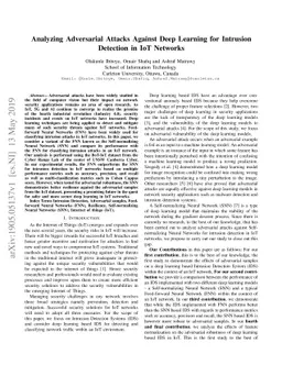 Analyzing Adversarial Attacks Against Deep Learning for Intrusion
  Detection in IoT Networks