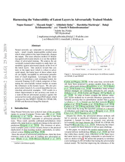 Harnessing the Vulnerability of Latent Layers in Adversarially Trained
  Models
