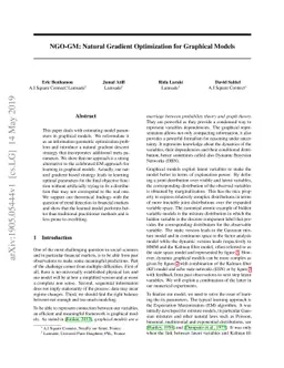 NGO-GM: Natural Gradient Optimization for Graphical Models