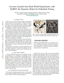 Lessons Learned from Real-World Experiments with DyRET: the Dynamic
  Robot for Embodied Testing
