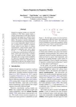 Sparse Sequence-to-Sequence Models