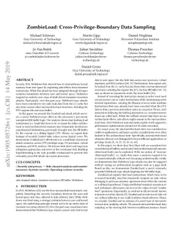 ZombieLoad: Cross-Privilege-Boundary Data Sampling