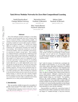 Task-Driven Modular Networks for Zero-Shot Compositional Learning