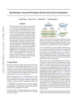 EigenDamage: Structured Pruning in the Kronecker-Factored Eigenbasis