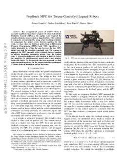 Feedback MPC for Torque-Controlled Legged Robots