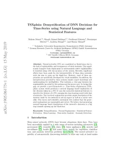 TSXplain: Demystification of DNN Decisions for Time-Series using Natural
  Language and Statistical Features